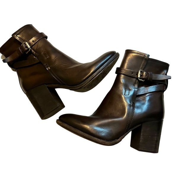A.S.98 Shoes - A.S.98 Leather Ankle Brown Boho Biker Boots Women’s Sz 10 US 41 EUR